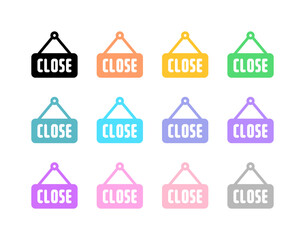 Editable store close sign vector icon. Food, restaurant. Part of a big icon set family. Perfect for web and app interfaces, presentations, infographics, etc