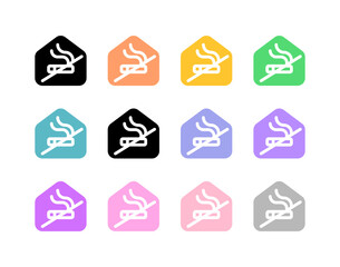 Editable no smoking room vector icon. Part of a big icon set family. Perfect for web and app interfaces, presentations, infographics, etc