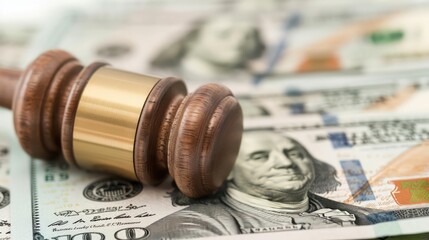 A conceptual image of bankruptcy proceedings, highlighting financial restructuring and legal processes
