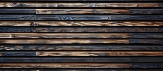 Wooden slats organized in a natural wood lath line pattern for a textured background