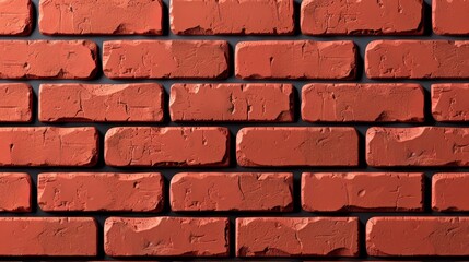 Fototapeta premium Red Brick Wall Background, for brickwork background design