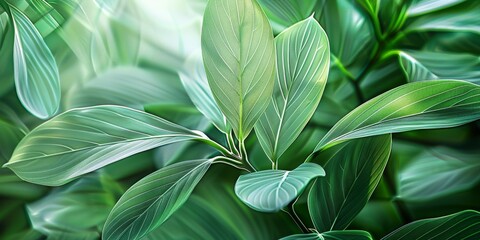 Obraz premium Showcasing the beauty of the lush greenery in exquisite detail