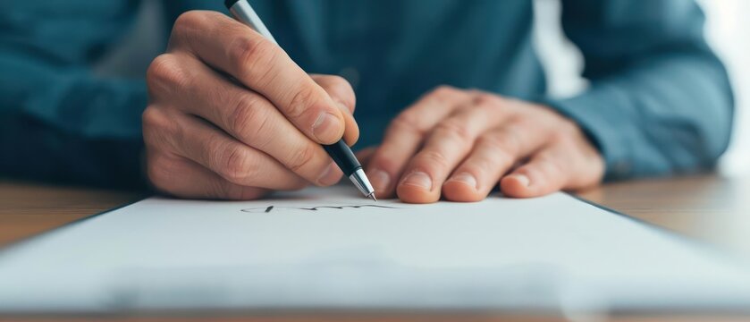A will being signed in a modern office, symbolizing the transfer of assets and legacy planning