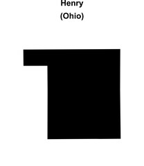 Henry County (Ohio) blank outline map