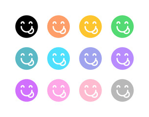 Editable yummy, hungry, tongue-out face vector icon. Part of a big icon set family. Perfect for web and app interfaces, presentations, infographics, etc