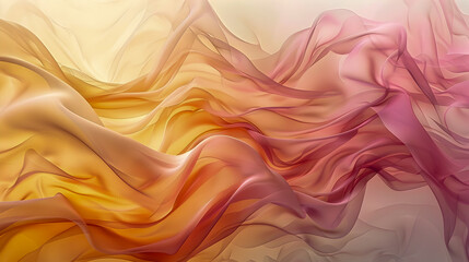 Fototapeta premium Soft and Harmonious Abstract Digital Backdrop with Flowing Organic Shapes and Elegant Color Palette
