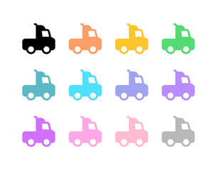 Editable semi-trailer truck vector icon. Vehicles, transportation, travel. Part of a big icon set family. Perfect for web and app interfaces, presentations, infographics, etc