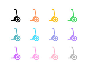 Editable segway scooter vector icon. Vehicles, transportation, travel. Part of a big icon set family. Perfect for web and app interfaces, presentations, infographics, etc