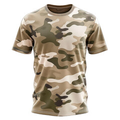 army green t-shirt design isolated on a White Background