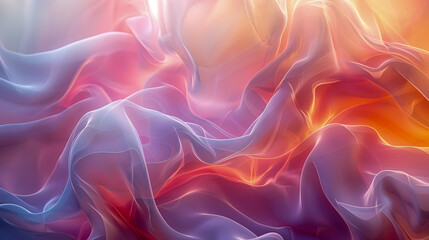 Fototapeta premium Soft Vibrant and Ethereal Digital Backdrop with Flowing Organic Shapes and Harmonious Color Gradients