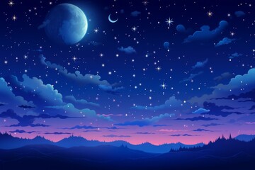 Fototapeta premium Starry Sky Material Structure Background - Generative AI