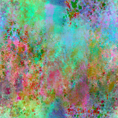 Abstract blurry painted seamless pattern in bright shades Grunge, gradient effect Grainy multicolor background