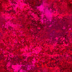 Vivid red pink magenta purple shades Grainy multicolor abstract blurred painted layered seamless pattern