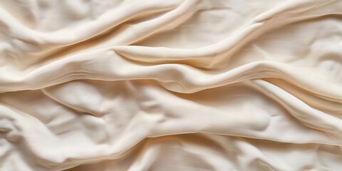 Fototapeta premium Enhance your design with this cream fabric's natural charm and cozy appeal, perfect for adding a touch of luxury to any project