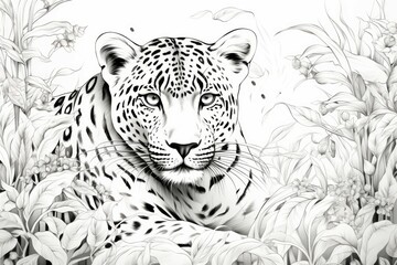 Obraz premium Animal Print Material Structure Background - Generative AI