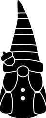 Fall Gnome silhouette.
Autumn Harvest gnome silhouette.
Thanksgiving gnome silhouette vector.