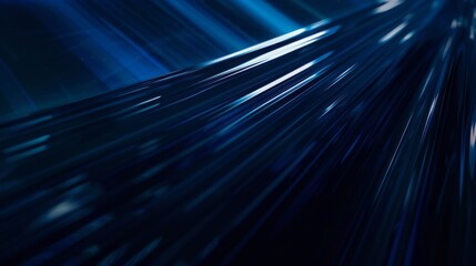 Fototapeta premium Latest Technology Advertisment with Dynamic Lines and Long Exposure, Dark Blue Progressive Background, Precisionism, Time-lapse, Press Conference, 8K Ultra HD