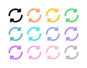 Editable vector sync arrows icon. Part of a big icon set family. Perfect for web and app interfaces, presentations, infographics, etc