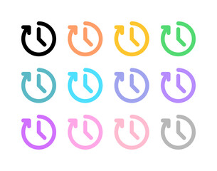 Editable vector nonstop time service hours icon. Part of a big icon set family. Perfect for web and app interfaces, presentations, infographics, etc