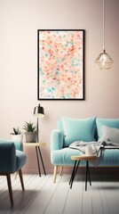 Terrazzo Material Structure Background - Generative AI