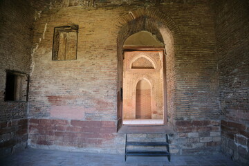 Obraz premium The tomb of the Karakhanid dynasty from the inside, city of Uzgen, Kyrgyzstan, 10th-11th century