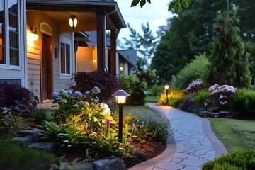 Beautiful Garden Lights at Night Make Home Cozy