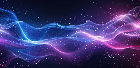 Fototapeta premium Abstract blue and purple background. Created with Generative AI