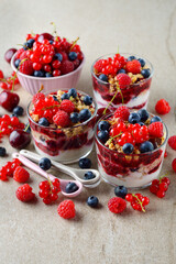 Parfait with berries