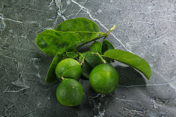 Fresh juicy ripe green lime