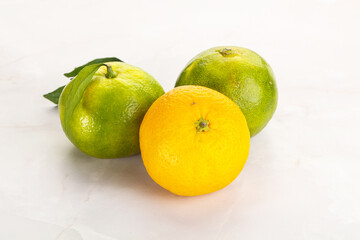 Fresh ripe sweet juicy mandarins