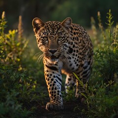Obraz premium Leopard in the tree , Portrait Of a Leapord , Portrait Of a Dangerous Tiger