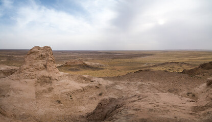 Ruins of ancient Ayaz-Kala Fortress