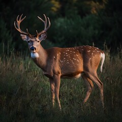 Deer in the forest , Deer In The Jungle 