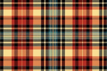 Fototapeta premium Tartan Material Structure Background - Generative AI