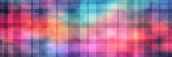Tartan Material Structure Background - Generative AI