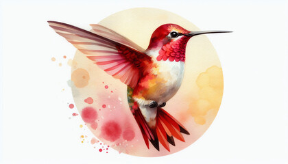 Obraz premium hummingbird in flight