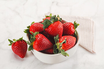 Sweet srawberry in the bowl