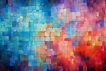 Mosaic Tiles Material Structure Background - Generative AI
