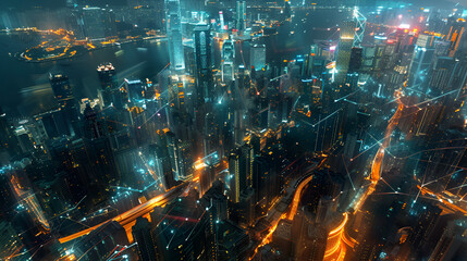 Fototapeta premium night in the city