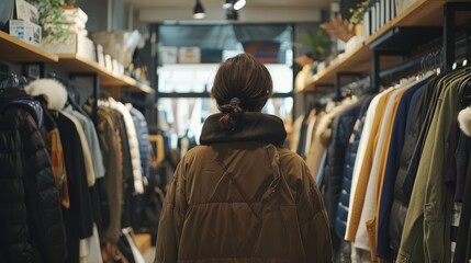 Fototapeta premium clothes in store.