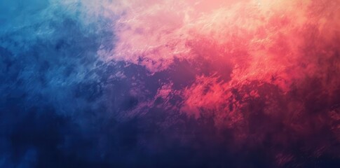 Obraz premium Vibrant Color Explosion. Abstract red and blue color contrast concept