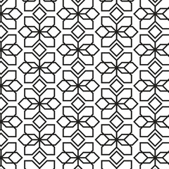 Abstract vector seamless pattern and swatches oriental line texture on white background wallpaper geometric diagonal fabric waves set of design elements