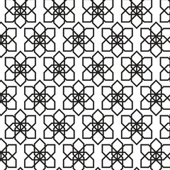 Abstract vector seamless pattern and swatches oriental line texture on white background wallpaper geometric diagonal fabric waves set of design elements