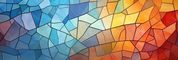 Mosaic Tiles Material Structure Background - Generative AI