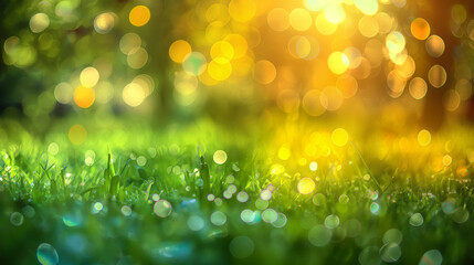 Obraz premium beautiful bokeh on nice landscape background