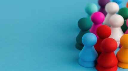 Social media challenges top view Viral online activities digital binary as object Tetradic color scheme