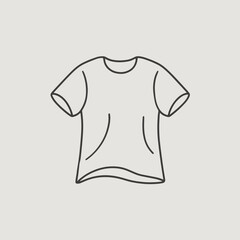 t-shirt fashion flat sketch vector