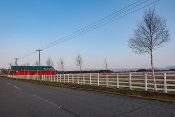 Obraz premium ばんえい牧場十勝（北海道帯広市）