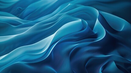 Obraz premium Fluid Lines of Abstract Waves in Gradient Blues - A Modern Artistic Background