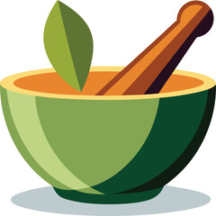 mortar and pestle kitchen tool, mortar and pestle cooking icon.
